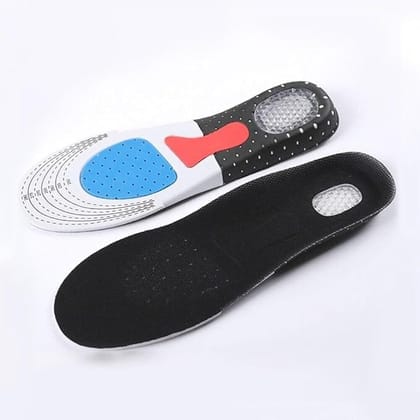 KIT & CO Unisex Solid Silicone Gel Insoles Foot Care for Plantar Fasciitis Heel Spur Sport Shoe Pad Insoles Arch Orthopedic Insole