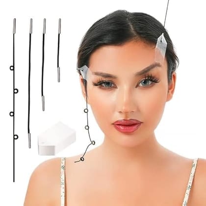 KIT & CO Invisible Face Lifting Wrinkles Tape,Instant Face Neck and Eye Lifting sticker With Lifting Ropes Elastic,V-line Makeup Tool to Hide Facial Wrinkles Saggy Skin Face Lift Up Chin Tape 40PCS