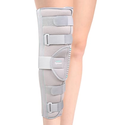 Tynor Knee Immobiliser 19"/48cm, Grey,  1 Unit