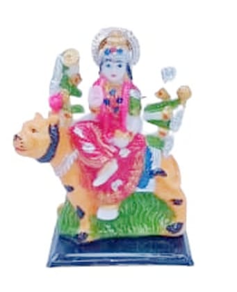 Mii Art lakshmi devi idol statue for home pooja showpiece for temple pooja room diwali decoration gifts for famliy & friends(Color-multi)(Material-Glass)(size-11x9 cm) Pack of 1 pcs.