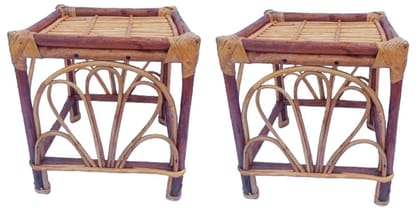 Mii Art Bamboo Square Large Stool 2pcs.