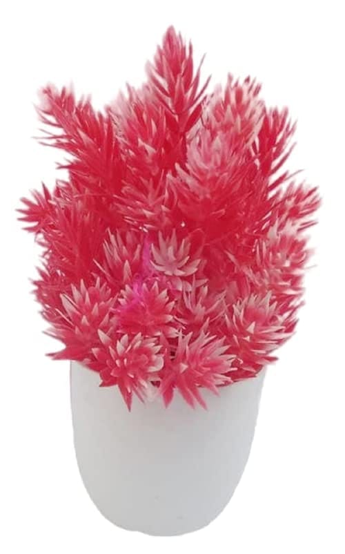 Mii Art Artificial Plant with Pot(size-18cm)pack of 1 pcs. (pink)