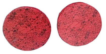 Mii Art red round cushion use for bamboo stool(color-red)(material-sponge)(size-31 cm) pack of 2set.