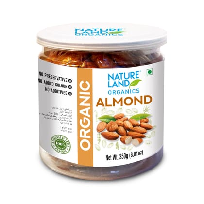 Natureland Organics Almonds 250 gm