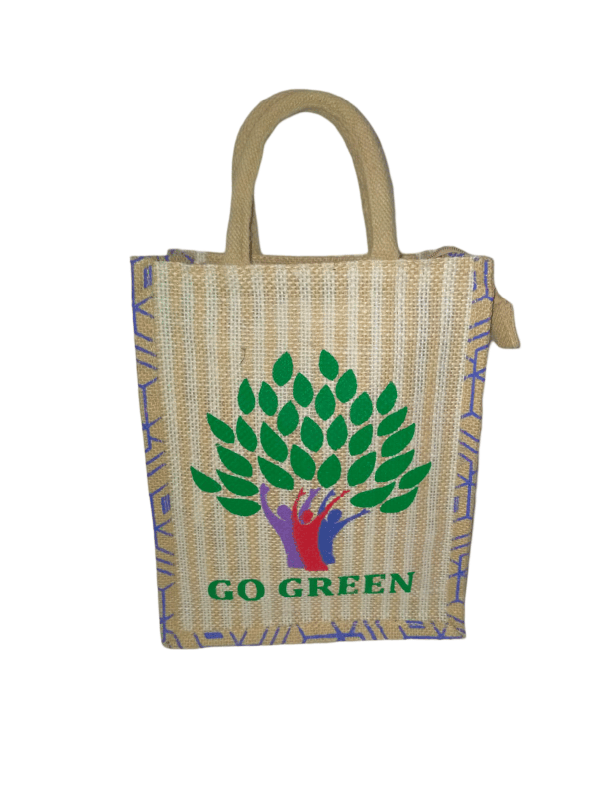 Go Green Printed Jute Bag (small)