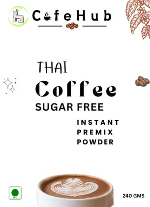 CafeHub Sugar Free Coffee Instant, Instant cofffee Premix