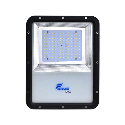 100W LED Flood Light - White Color, IP67 Waterproof Outdoor High Mast Focus Light, Halogen Flood Light for Factory, Garage, Parking, Garden, Shop, Warehouse, Tent | 2-Year Warranty | Cool White, Pack of 1