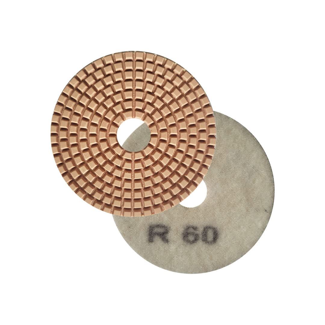 B K Jagan & CO 4 Inch Polishing Pad Diamond Polishing Pad for Granite Marble Stone (Pack of 2)