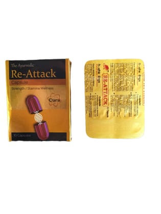  Re-Attack Ayurvedic Capsule for Strength and Stamina Wellness - 10 Capsules