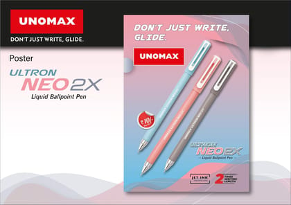 **Product Title:**Unomat Ultron Neo 2X Liquid Ballpoint Pen Pack of 20