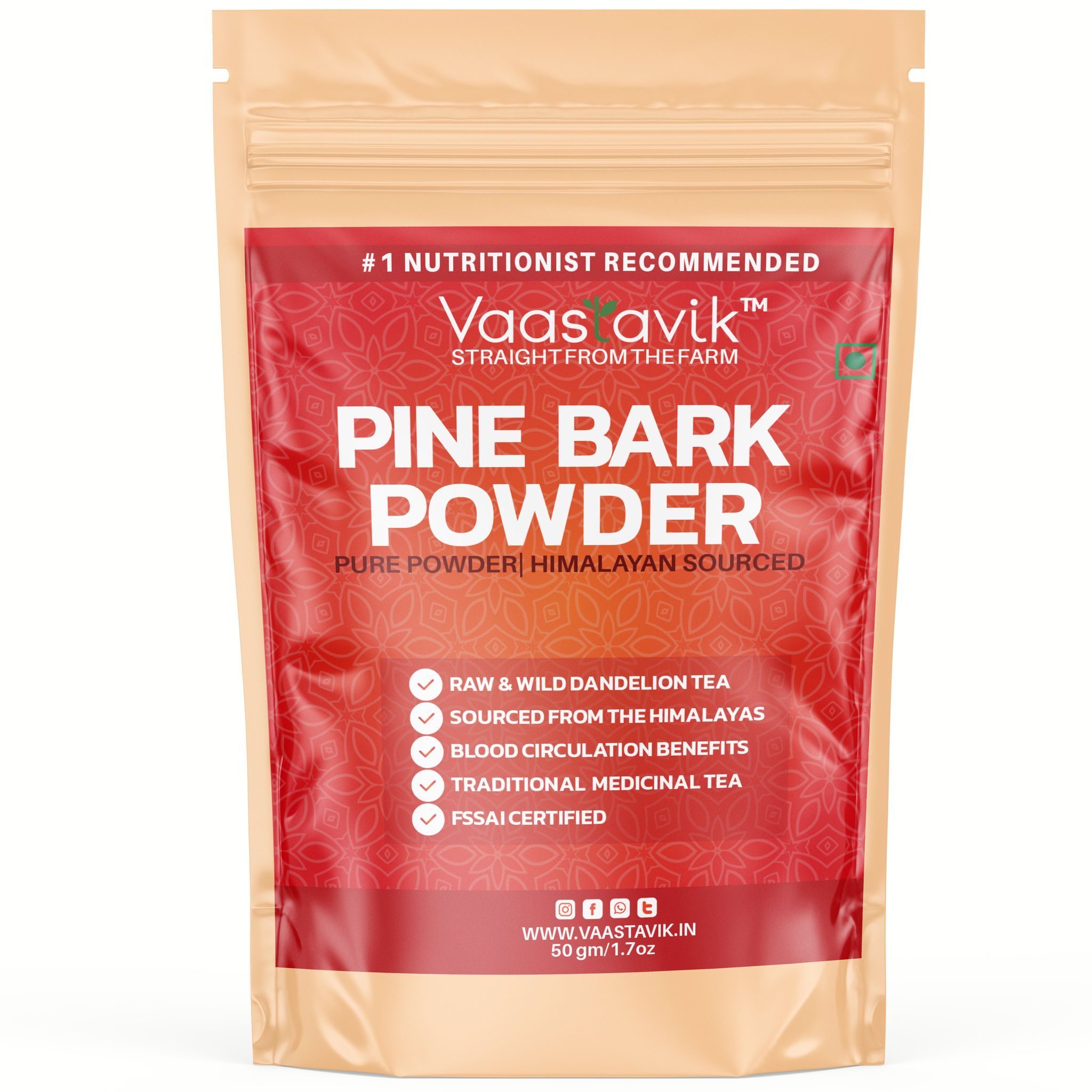 Vaastavik Pure Pine Bark Powder Tea 100gm