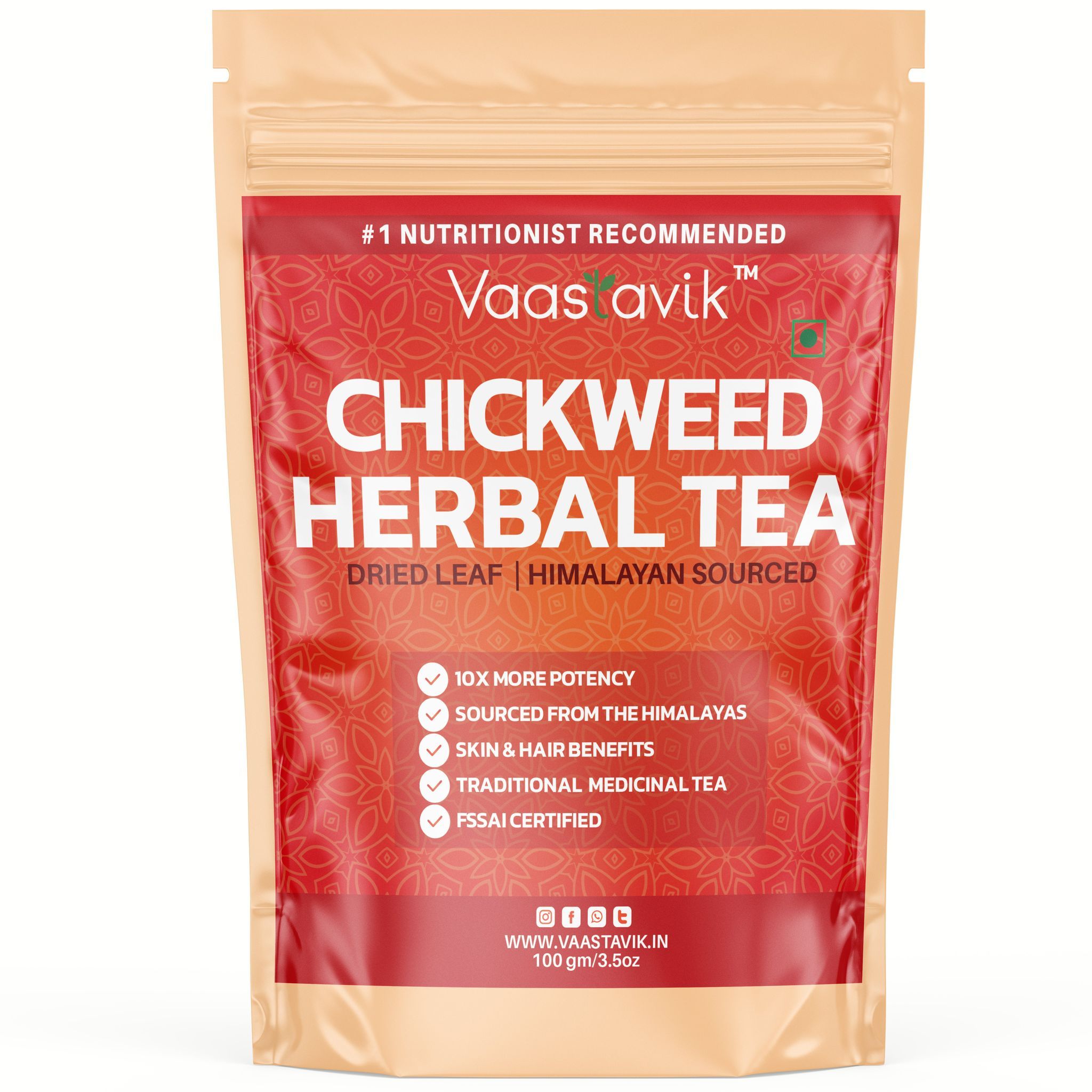 Vaastavik Pure Chickweed leaf Tea 100 gm