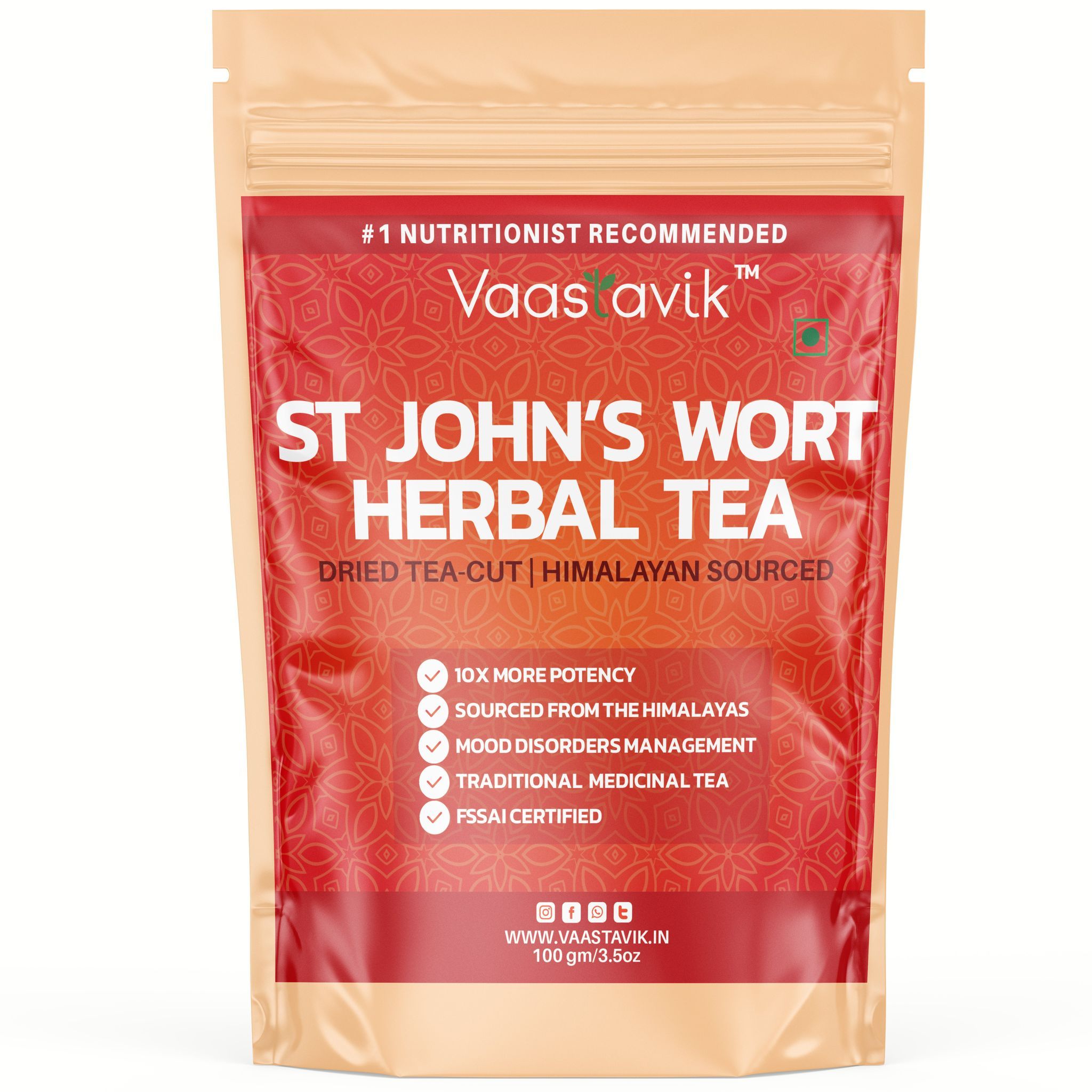 Vaastavik Pure St john's wort Tea 100 gm