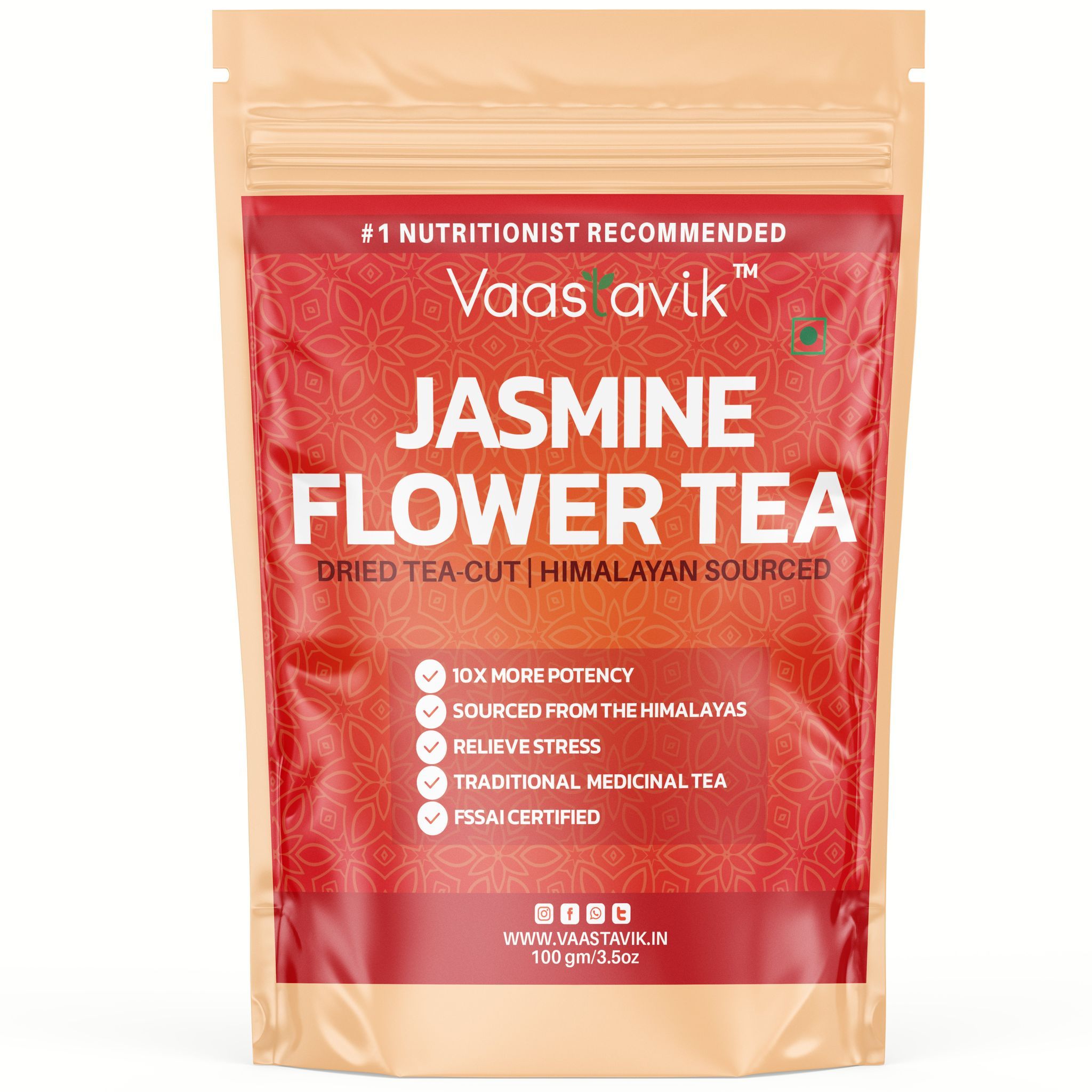 Vaastavik Pure Jasmine flower Tea 100gm