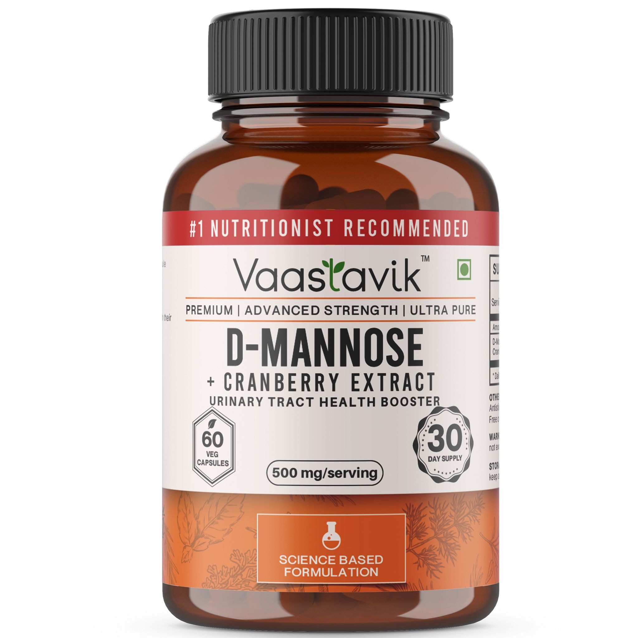 Vaastavik D-Mannose Capsule 500 mg