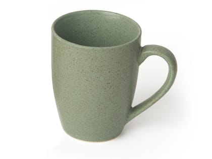 Handcrafted Ceramic Coffee Mug and Tea Cup – 300ml Microwave-Safe Stoneware, Elegant Design, Perfect for Home or Office Use (Pack of 1) Sage Green