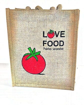 LOVE FOOD  jute bag