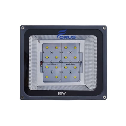 Forus 60W LED Flood Light 2 Years Warranty, IP67 Waterproof Outdoor LED Flood Lights, High Mast Focus Light, Halogen Flood Light for Factory, Garage, Parking,Garden,Shop,Warehouse,Tent - Cool White - 1Pc