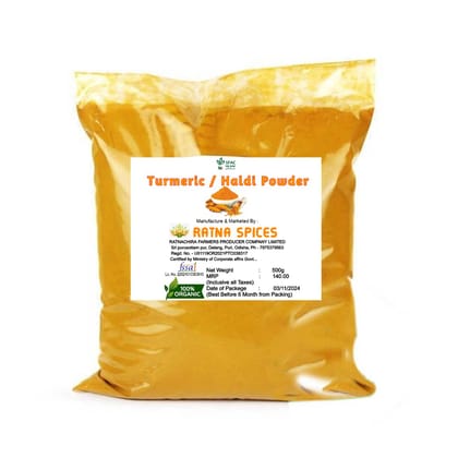 Organic Haldi Powder/Turmeric powder 500Gm