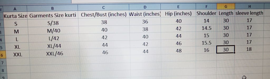 Size Guide