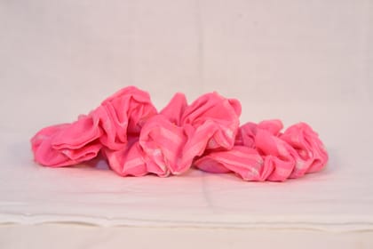 Chic Pink Scrunchie Set