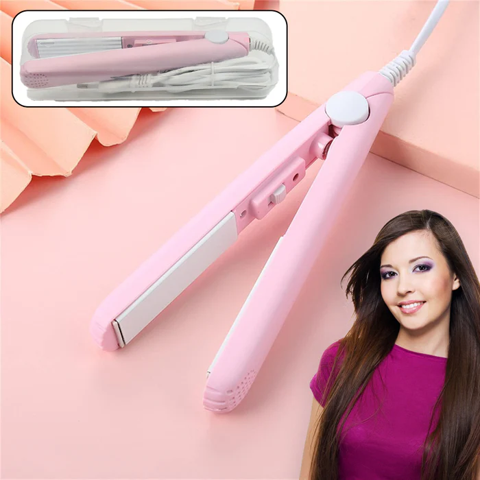 URBAN CREW Mini hair straightener especially designed for teen, Multicolor(1 PC)