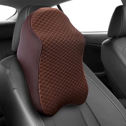 URBAN CREW CAR NECK PILLOW CAR NECK HEADREST PILLOW MEMORY FOAM CAR ACCESSORIES CUSHION CAR SEAT HEAD SUPPORT NECK PROTECTOR CAR SEAT NECK PILLOW, FOR DRIVING (1 PC)