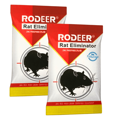 Rat Killer Granules | Rat Eliminator Zinc Phosphide 2% RB | Fast Acting | Reay to Use Bait Pack Of 2