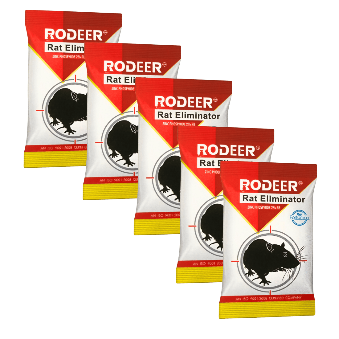 Rat Killer Granules | Rat Eliminator Zinc Phosphide 2% RB | Fast Acting | Reay to Use Bait Pack Of 5