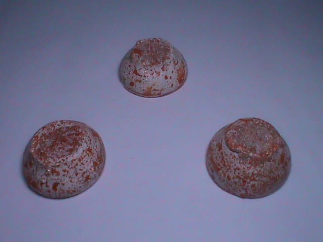 Set of 3 Vintage Miniature Clay Pots