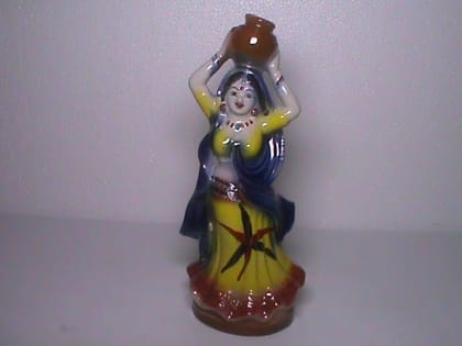 Peengan Dancing Indian Woman Figurine