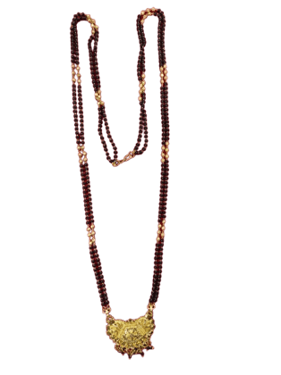  Traditional Indian Gold Plated Mangalsutra Necklace for Women