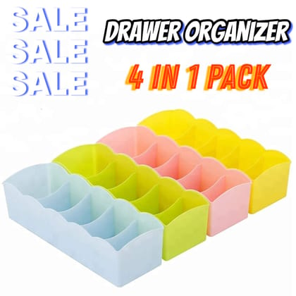  4 in 1 Drawer Organizer Storage Box Set