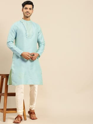 Amodh by Kisah Men's Green Kurta Set