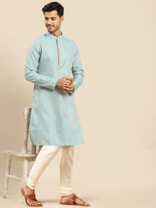 Amodh by Kisah Men's Blue Kurta Set