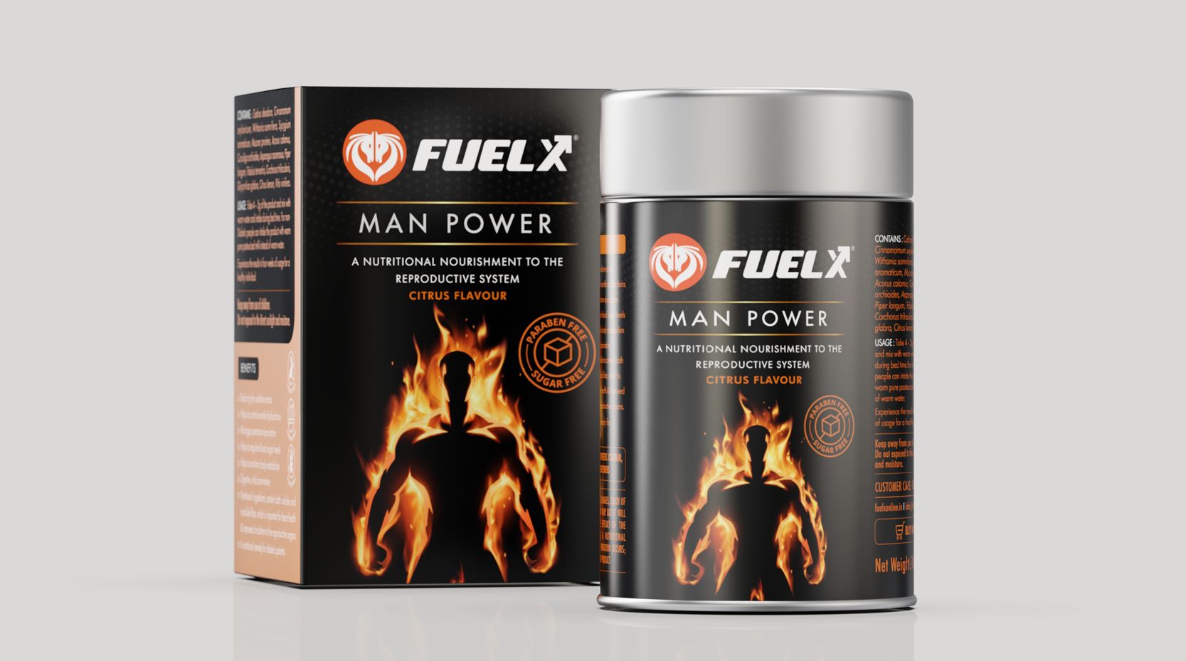 Fuel X Herbal Supplement - Premium 14 Herb Blend for Sexual Health Support, Essential Vitamins & Minerals for Men’s Wellness - Powder 100Gm