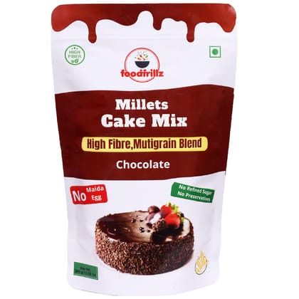 foodfrillz Millet Cake Mix, 300 g No Maida No refined sugar Eggless Premix