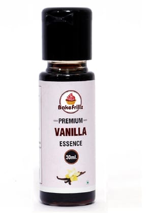 Bakefrillz Vanilla Food Flavour Essence, 30 ml for Cake Making, Jams, Candies, Cookies, Ice Creams and Puddings