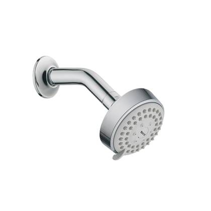 Roca Torrente 80mm Overhead Shower with Arm | Featuring 3 functional shower had with Rain, Soft and Pulse Mode | Chrome Finish | RF18601A1