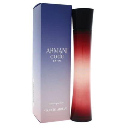 Giorgio Armani Code Satin Perfume EDP – 2.5 fl Oz / 75ml For Women – Luxurious and Sensual Fragrance Spray