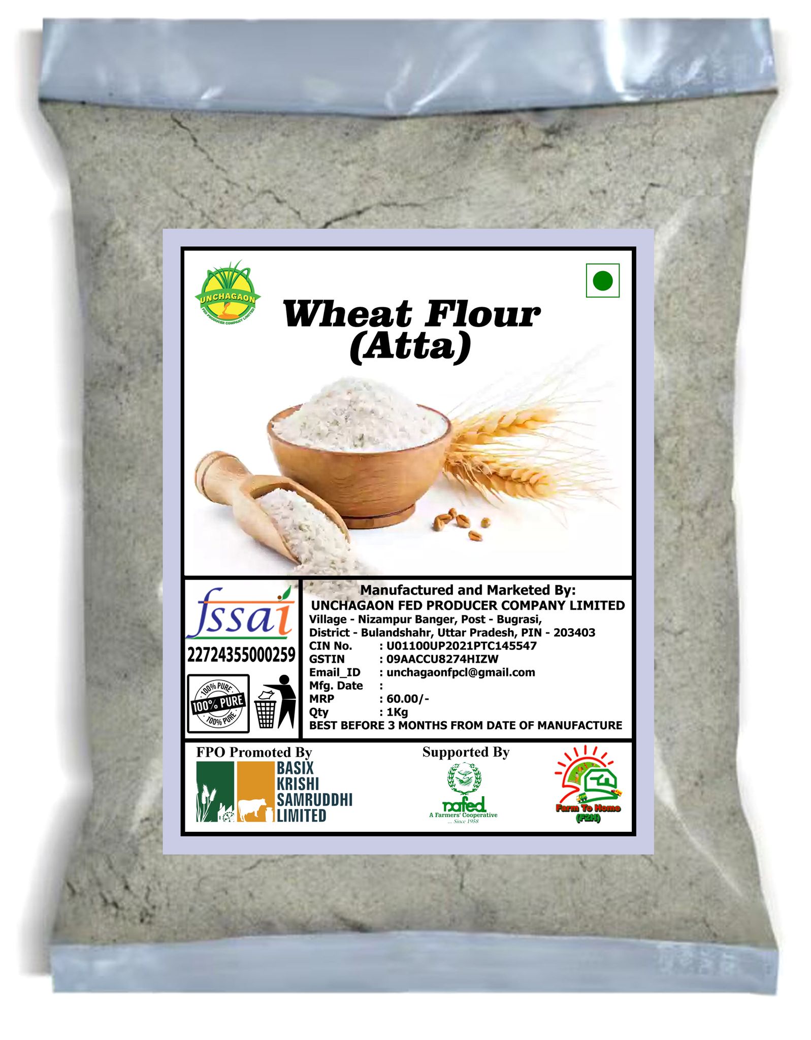 Wheat Flour (Atta), 1 Kg