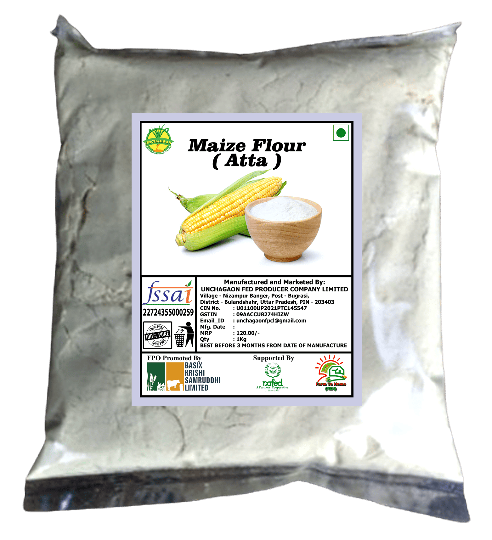 Maize Flour (Atta) - 1 Kg