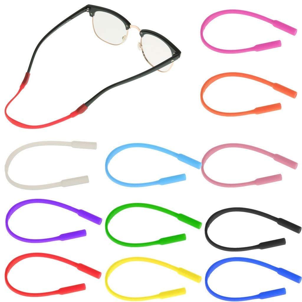 Silicone Eyeglass Strap Holder For Men & Women/Size 9' Inch Multi Color(Pack of 5 Nos)