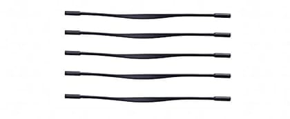 Silicone Eyeglass Strap Holder For Kids/Size 6' Inch Black (Pack of 5 Nos)