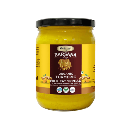 Sanjeevani Organics Organic Turmeric Milk Fat Spread – 500ml | Nutrient-Rich | No Sugar Adulteration | Preserving the Natural Goodness of each Ingredient.