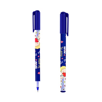 Win Te amo 30 Blue Pens|0.7 mm Tip|Smooth Writing|School & Office Ball Pen Pack of 30, Blue