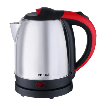 Croma 1500 Watt 1.2 Litre Electric Kettle with Overload Protection (Red)