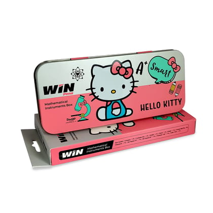 Win Hello Kitty Geometry 2 Box | Mathematical Instruments | School Box Kit Geometry Box