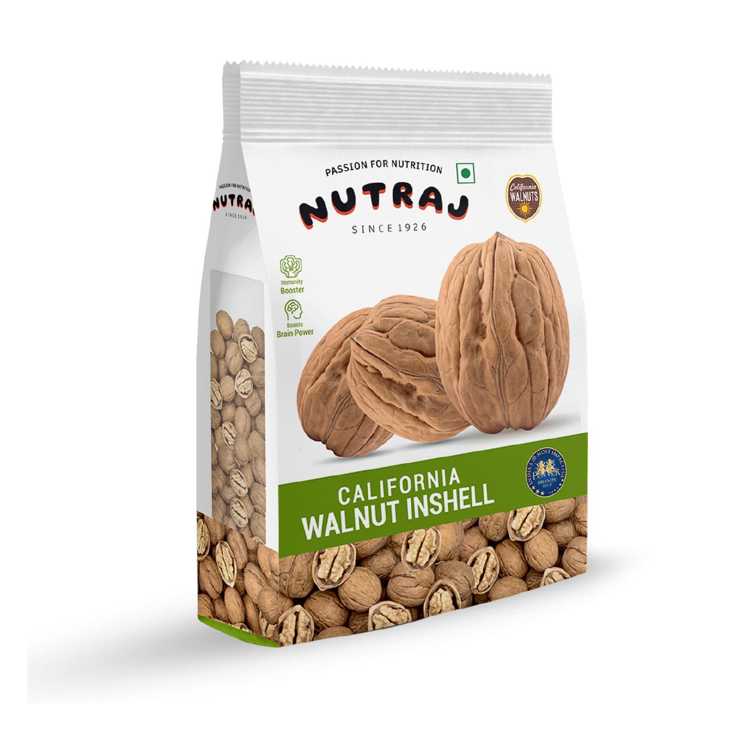 Nutraj California Inshell Walnuts 2 Kg (1 Kg X 2)