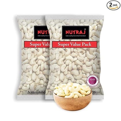 Nutraj Cashew Nuts (Kaju) W450 -  (400g X 2)